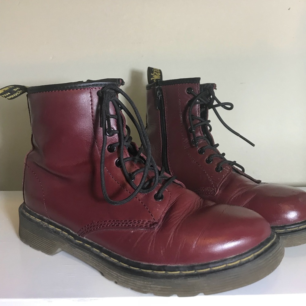 Red Dr Martens.